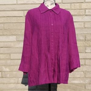 Lightweight 3/4 sleeve Purple Top NWOT